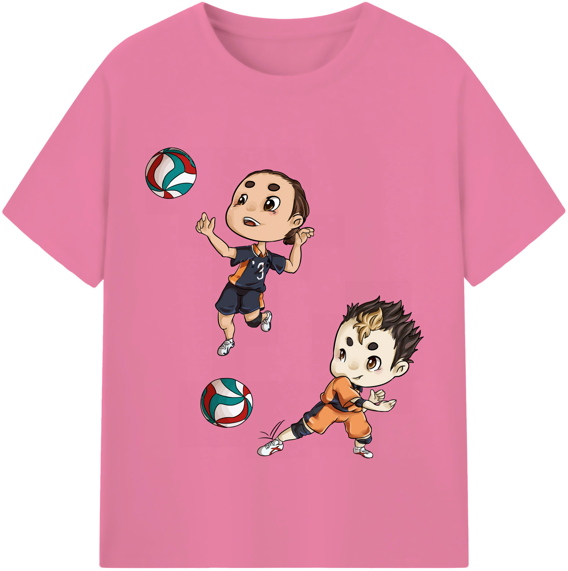 （画像用） ハイキュー!! Haikyu!! 綿100％半袖Tシャツ（フロントプリント）